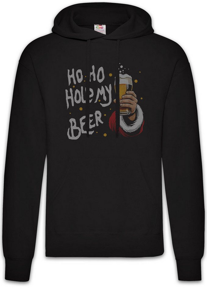 Urban Backwoods Hoodie Christmas Hold My Beer Herren Hoodie Merry Santa X-Mas Claus Bier (1-tlg) Booze Weihnachten Weihnachtsmann Nikolaus von Urban Backwoods