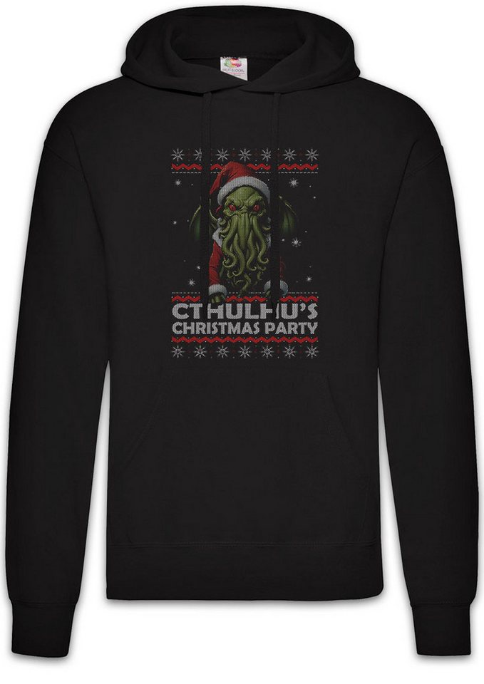 Urban Backwoods Hoodie Cthulhu Christmas Party Herren Hoodie Santa X-Mas Horror Lovecraft (1-tlg) Claus Miskatonic Weihnachten R´lyeh von Urban Backwoods