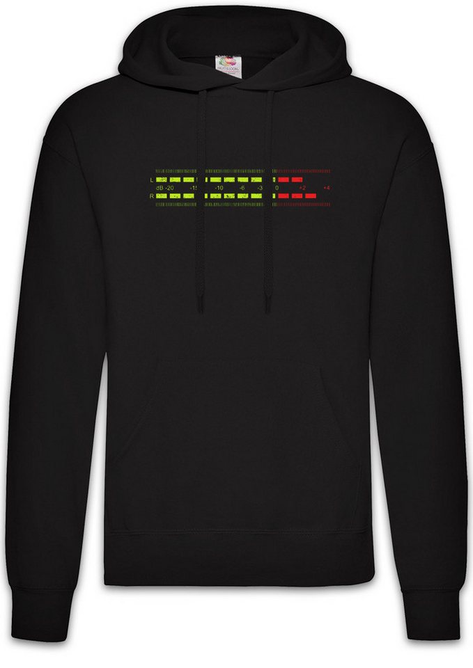 Urban Backwoods Hoodie DB Meter I Herren Hoodie Decibel Music Bass Retro Radio Cassette Tape (1-tlg) Record Schalplatte Stereo Recorder von Urban Backwoods
