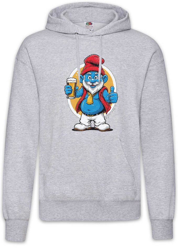 Urban Backwoods Hoodie Drunken Papa Herren Hoodie Bier Smurf Karneval Schlumpf Beer Fasching (1-tlg) Fun Vater Daddy Geschenk von Urban Backwoods