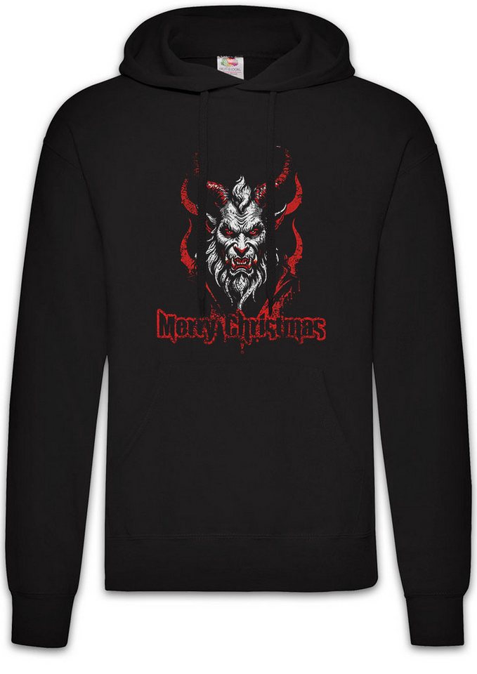 Urban Backwoods Hoodie Evil X-Mas Krampus Herren Hoodie White Merry Christmas Santa Bad Claus (1-tlg) Nikolaus Weihnachten Weihnachtsmann Anti-Santa von Urban Backwoods
