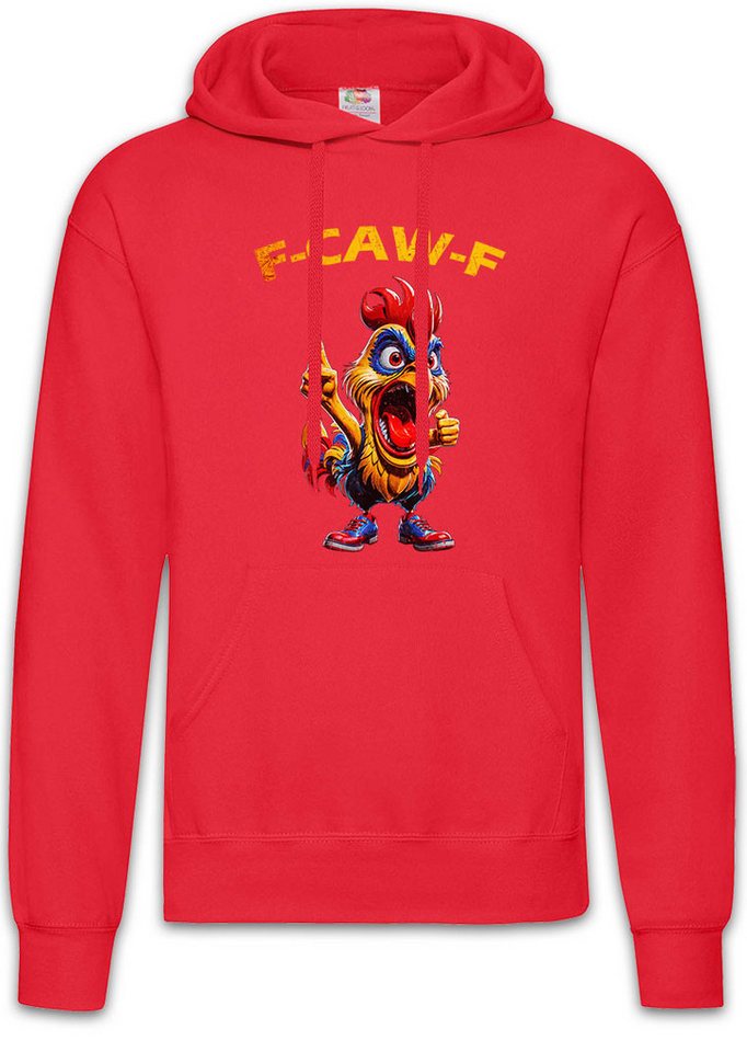 Urban Backwoods Hoodie F-CAW-F Rooster Herren Hoodie Crazy Wild Cocky Cock Hahn Chicken (1-tlg) Hühnchen Huhn Kikeriki Stolzer von Urban Backwoods