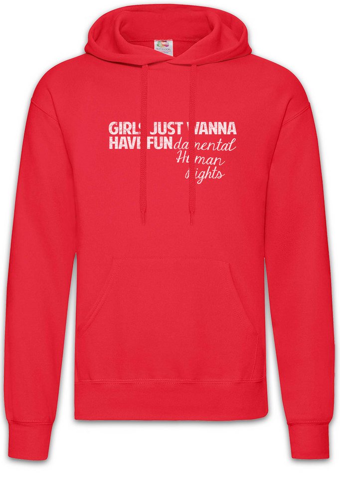 Urban Backwoods Hoodie Girls Just Wanna Have Fun Herren Hoodie Venus Fist Sign Symbol Logo (1-tlg) Women Frauen March Revolution von Urban Backwoods