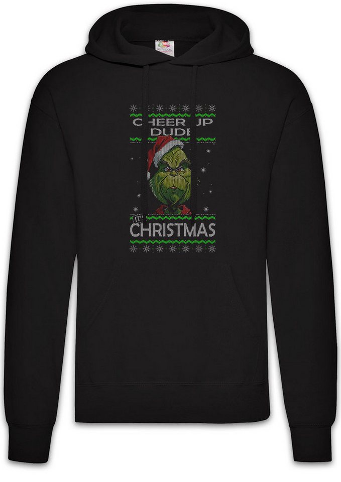 Urban Backwoods Hoodie Green Christmas Herren Hoodie Merry Santa X-Mas Claus Grinch (1-tlg) Weihnachten Weihnachtsmann Nikolaus Grinch von Urban Backwoods