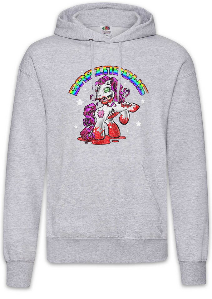 Urban Backwoods Hoodie Horror Unicorn III Herren Hoodie Einhorn Zombie Splatter Unicorn (1-tlg) Regenbogen Blood Rainbow Bloody von Urban Backwoods
