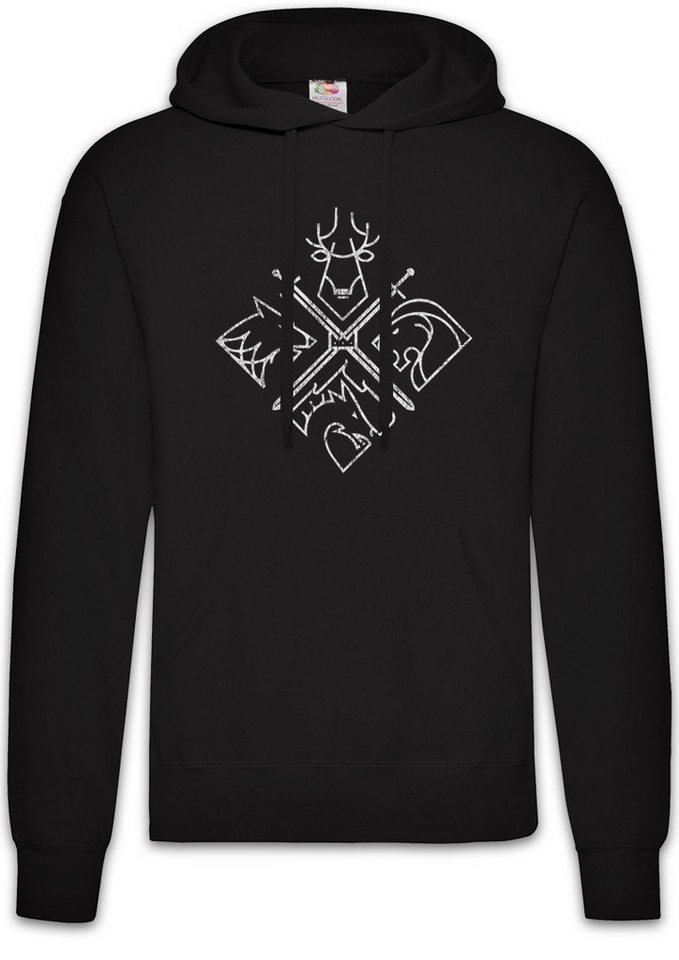 Urban Backwoods Hoodie House Emblems Herren Hoodie Game Of Swords Haus Häuser Houses Thrones (1-tlg) Wolf Stark Deer Baratheon von Urban Backwoods