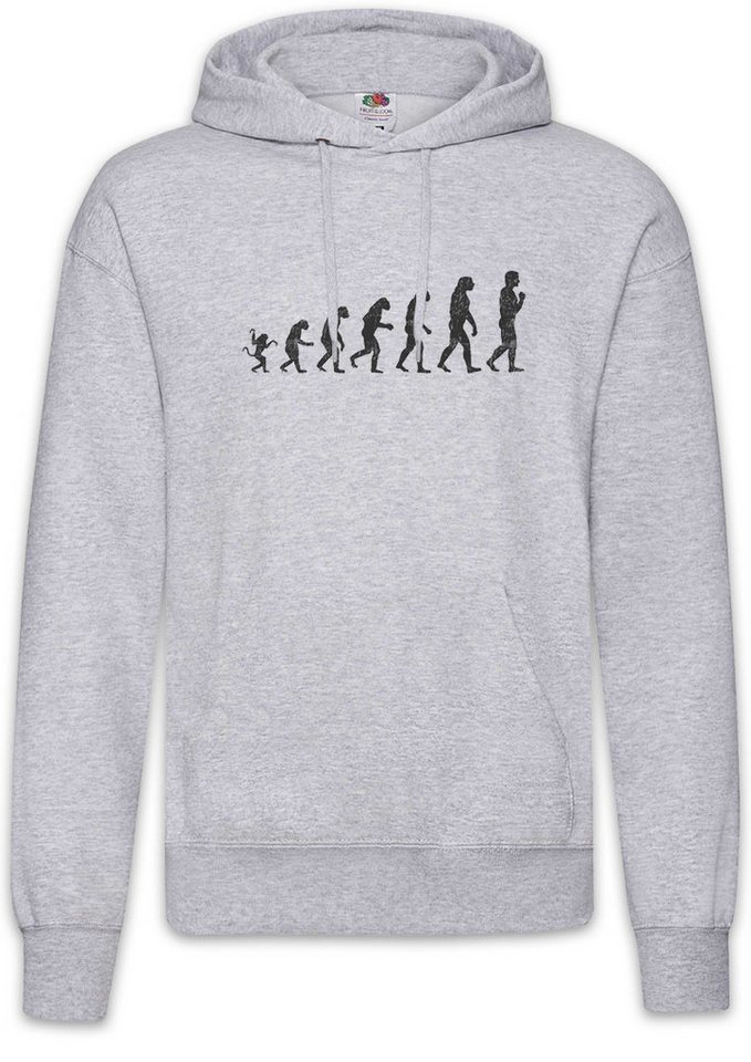 Urban Backwoods Hoodie Human Evolution Herren Hoodie Fun Geek Nerd Cyborg Human Menschliche (1-tlg) Charles Darwin Wissenschaftler Scientist von Urban Backwoods