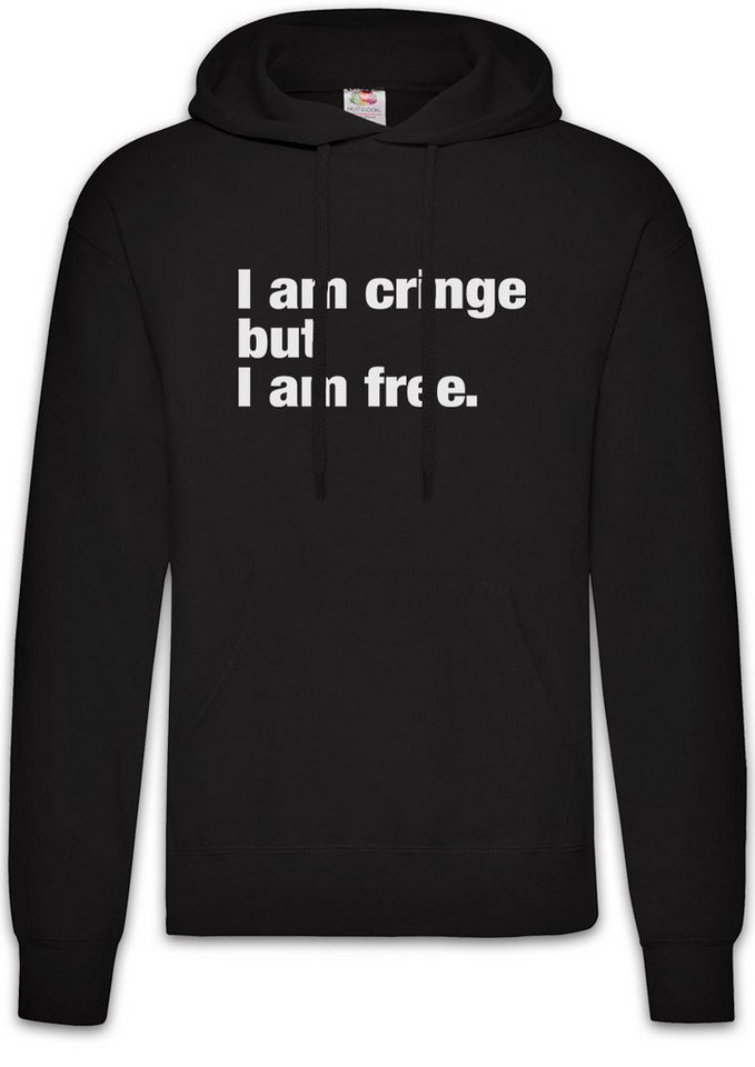 Urban Backwoods Hoodie I Am Cringe But I Am Free Herren Hoodie Eltern mama Papa Mom Dad (1-tlg) Slogan Spruch Motto Fun von Urban Backwoods