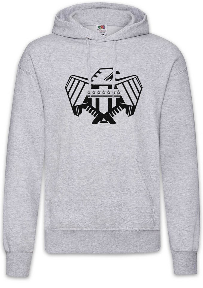 Urban Backwoods Hoodie Justice Department Logo I Herren Hoodie Symbol Judge One Comic Mega (1-tlg) Dredd Dept City Eagle von Urban Backwoods