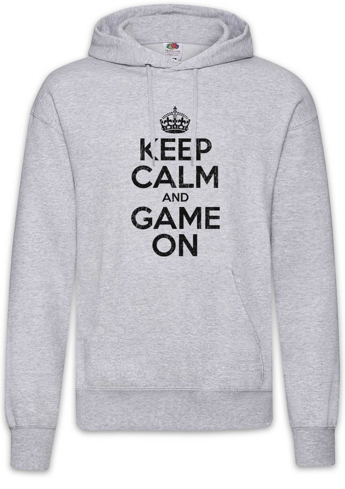 Urban Backwoods Hoodie Keep Calm And Game On Herren Hoodie Geek Nerd Gamer Admin Repair Mr. (1-tlg) RPG Robot Role Play von Urban Backwoods