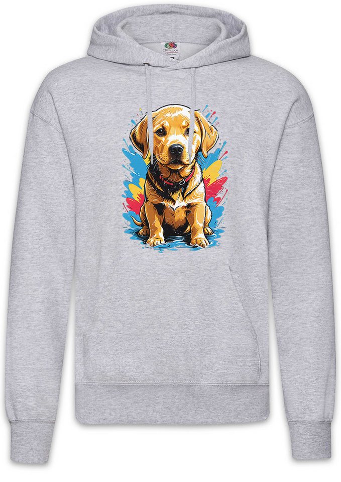 Urban Backwoods Hoodie Labrador Puppy Art Herren Hoodie Golden Retriever Welpe Hund Dog Breed (1-tlg) Pet Rasse Züchter Fan von Urban Backwoods