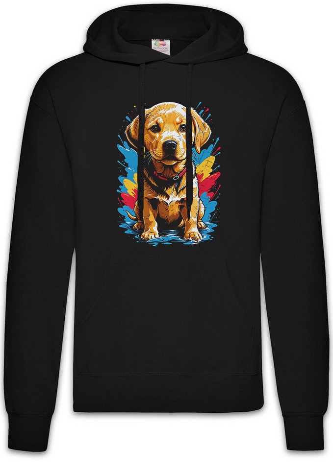 Urban Backwoods Hoodie Labrador Puppy Art Herren Hoodie Golden Retriever Welpe Hund Dog Breed (1-tlg) Pet Rasse Züchter Fan von Urban Backwoods