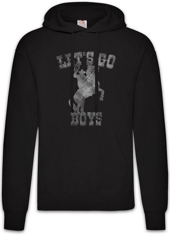 Urban Backwoods Hoodie Let's Go Boys Cowboy Herren Hoodie Country Horse Western Pferd Hut (1-tlg) Sport Rider Reiten Reitsport von Urban Backwoods
