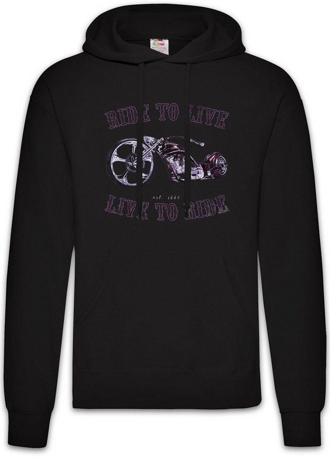 Urban Backwoods Hoodie Live To Ride Herren Hoodie Ride To Live Biker Rider MC Chopper Rocker (1-tlg) Club SOA Patch Biker von Urban Backwoods