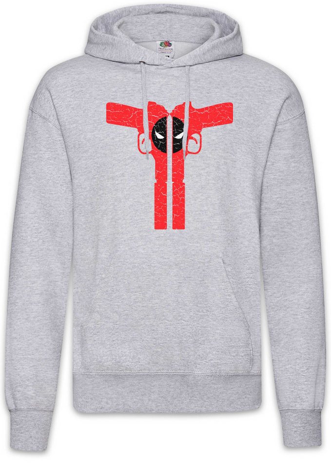 Urban Backwoods Hoodie Mutant Gun Silencer Herren Hoodie Vigilante Skull Punisher Logo Symbol (1-tlg) Sign Superhero Deadpool Superheld von Urban Backwoods