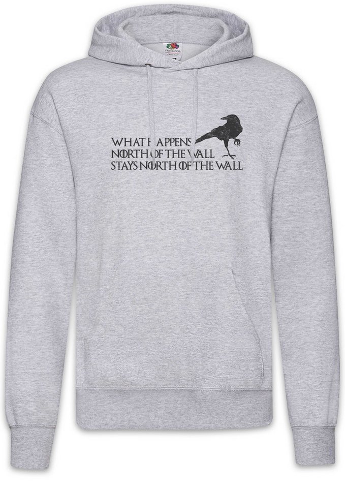Urban Backwoods Hoodie North Of The Wall Herren Hoodie Raven Thrones Rabe Jon Raben Game Of (1-tlg) Snow Books Bücher Game von Urban Backwoods