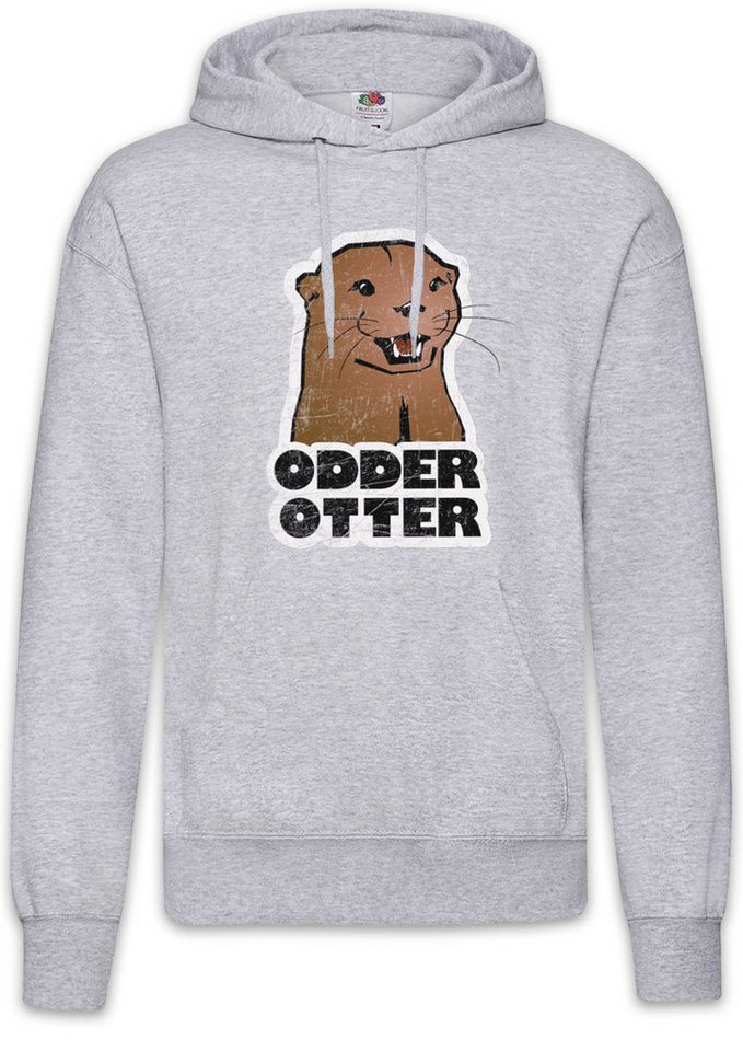 Urban Backwoods Hoodie Odder Otter Herren Hoodie Wildlife Animal Protection Fisch Fischen (1-tlg) Angeln Angel Space Angler von Urban Backwoods