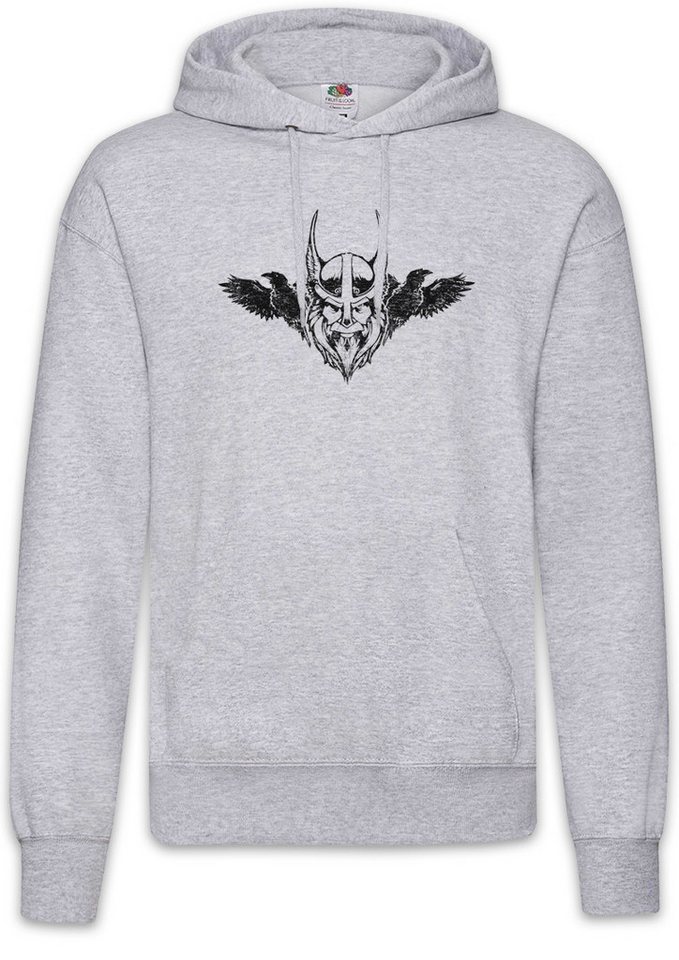 Urban Backwoods Hoodie Odhin Norse Ravens Herren Hoodie Hugin Vikings Munin Raben Wikinger (1-tlg) Walhalla Odhin Thor Wotan von Urban Backwoods