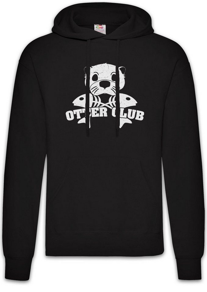 Urban Backwoods Hoodie Otter Club Herren Hoodie Patch Biker MC Wildlife lontra Nutria (1-tlg) Fischotter Seeotter Viral Meme von Urban Backwoods