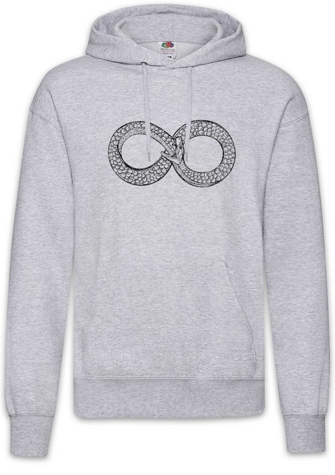 Urban Backwoods Hoodie Ouroboros Infinity Herren Hoodie Uroboros Schlange Ancient Myths (1-tlg) Mythologie Snake Eternal Cycle von Urban Backwoods