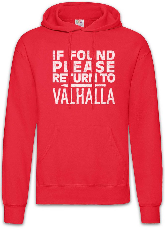Urban Backwoods Hoodie Please Return to Valhalla Herren Hoodie Fenris Walhalla Odhin Wikinger (1-tlg) Vikings Wotan Thor Loki von Urban Backwoods