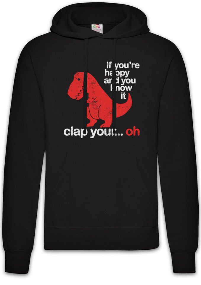 Urban Backwoods Hoodie Rex Clap Herren Hoodie Dinosaurier Dinosaur Tyrannosaurus T-Rex Clap (1-tlg) Fossil Apex Comedy Inclusion von Urban Backwoods