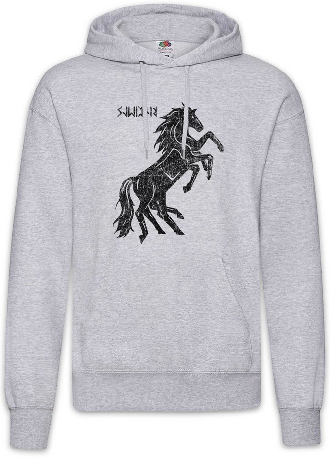 Urban Backwoods Hoodie Sleipnir II Herren Hoodie Odhins Horse Pferd Horse Wikinger Drinking (1-tlg) Horn Vikings Skol Prost von Urban Backwoods