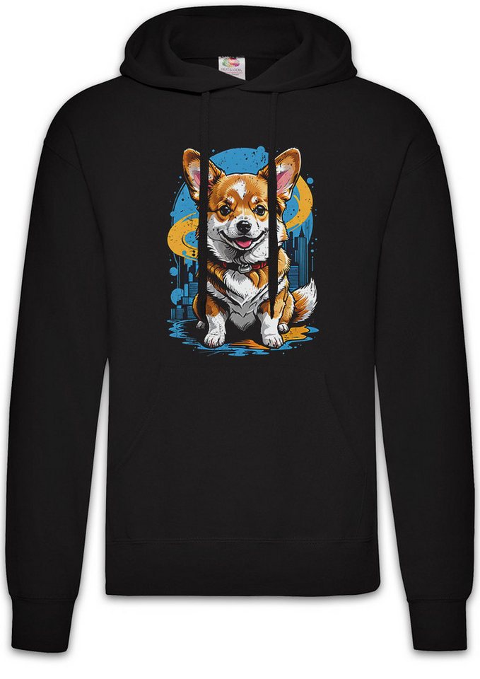 Urban Backwoods Hoodie Sweet Corgi Art Herren Hoodie Welsh Pembroke Waliser Cardigan Hund Dog (1-tlg) Breed Pet Rasse Züchter von Urban Backwoods