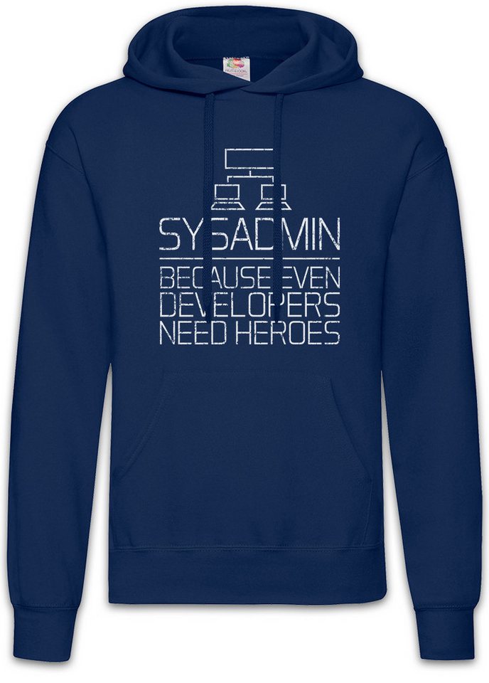 Urban Backwoods Hoodie Sysadmin Even Developers Need Heroes Herren Hoodie Gamer Nerd Geek (1-tlg) Games Gaming Informatiker von Urban Backwoods