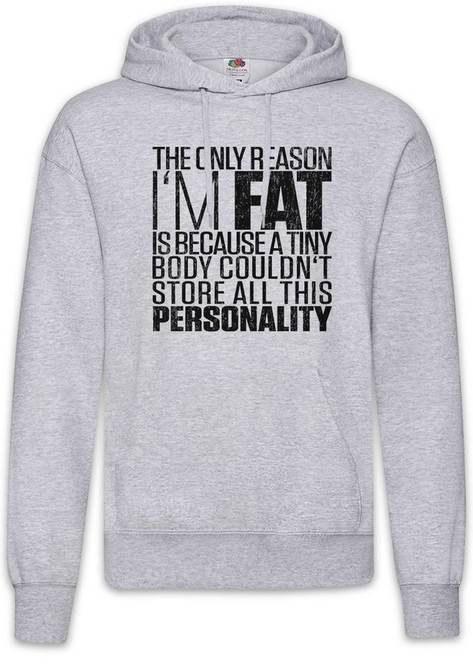 Urban Backwoods Hoodie The Only Reason I'm Fat Herren Hoodie Dick Dicker Stolz Übergewicht (1-tlg) Chubby Pride Fat Large von Urban Backwoods