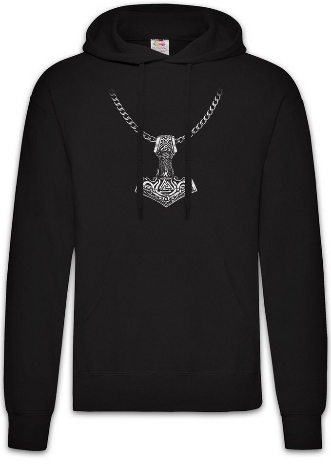 Urban Backwoods Hoodie Thor's Hammer Necklace Herren Hoodie Odin Mjölnir Asgard Vikings Tyr (1-tlg) Midgard Wikinger Walhalla Loki von Urban Backwoods