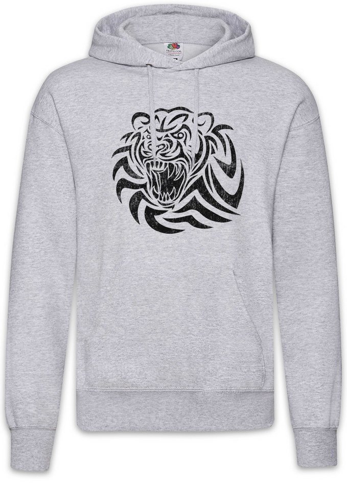 Urban Backwoods Hoodie Tribal Tiger I Herren Hoodie Kunst Art Kelten Tattoo Knoten Keltisch (1-tlg) Kreuz Cross Runen Celts von Urban Backwoods