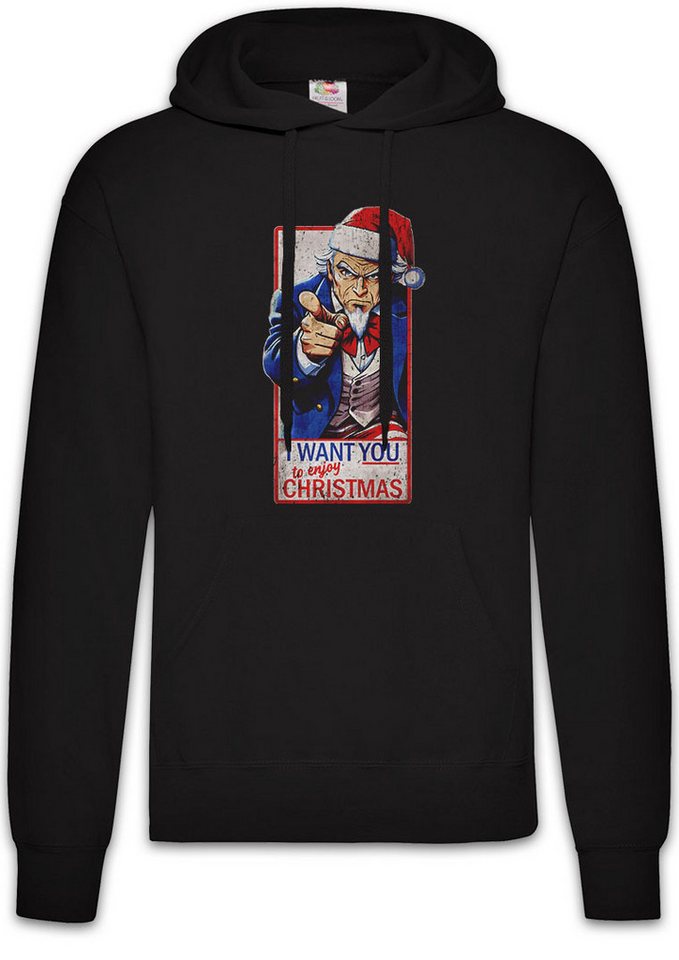 Urban Backwoods Hoodie USA Enjoy Christmas Herren Hoodie American Troops Army US Merry Santa (1-tlg) X-Mas Claus Weihnachten Weihnachtsmann von Urban Backwoods