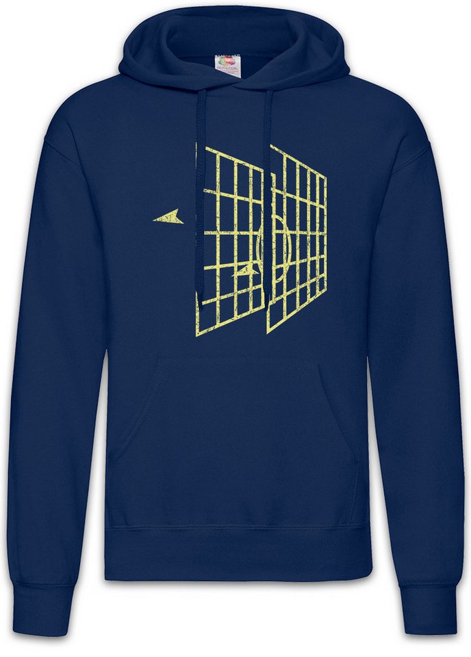 Urban Backwoods Hoodie Vector Star Ship Herren Hoodie Star Han Millenium Solo Wars Falcon (1-tlg) Retro Wars 3D Vector von Urban Backwoods