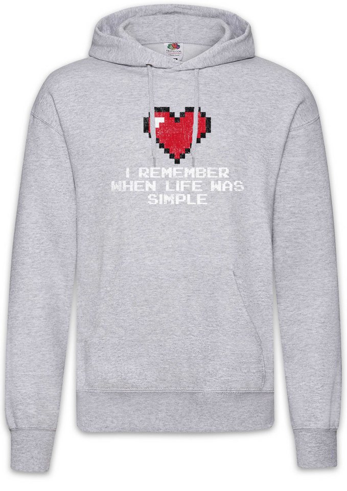 Urban Backwoods Hoodie When Life Was Simple Herren Hoodie Gamer Dark Games Gaming Video RPG (1-tlg) Roleplay Nerd PC Admin von Urban Backwoods