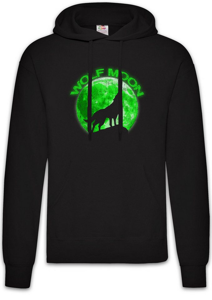 Urban Backwoods Hoodie Wolf Moon Herren Hoodie Wölfe Mond Type Werwolf The O Werewolf Horror (1-tlg) Das Howling Negative Tier von Urban Backwoods