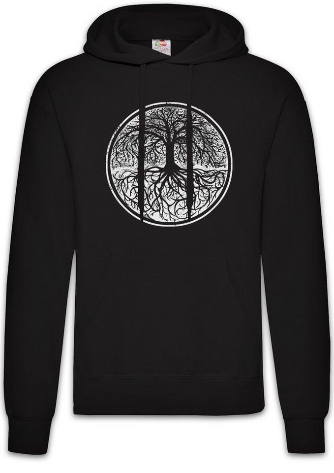 Urban Backwoods Hoodie Yggdrasil Tree Logo II Herren Hoodie Tree Tyr Celtic Irminsul Of Thor (1-tlg) Life Wikinger Vikings Wotan von Urban Backwoods