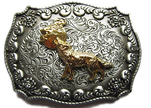 Urban Backwoods Howling Wolf VI Gürtelschnalle für Wechselgürtel Buckle von Urban Backwoods