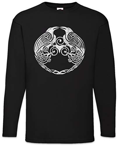 Urban Backwoods Hugin and Munin II Herren Langarm T-Shirt Schwarz Größe M von Urban Backwoods