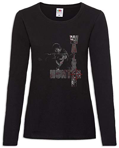 Urban Backwoods Hunter Daryl Dixon Damen Langarm T-Shirt Schwarz Größe M von Urban Backwoods