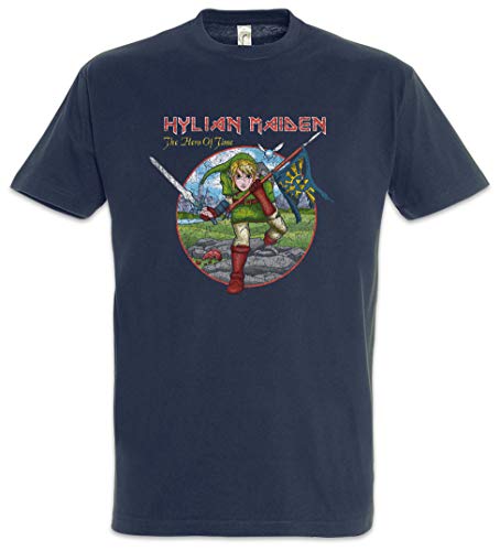 Urban Backwoods Hylian Maiden Herren T-Shirt Blau Größe L von Urban Backwoods