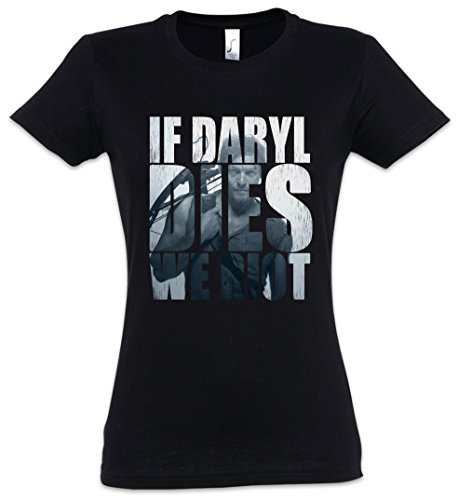 Urban Backwoods If Daryl Dies We Riot Damen T-Shirt Schwarz Größe XL von Urban Backwoods