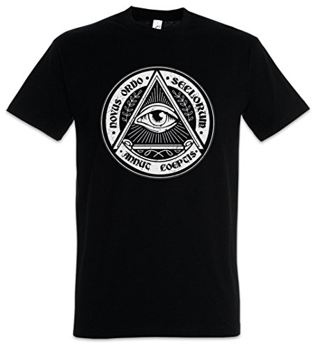 Urban Backwoods Illuminati Eye Herren T-Shirt Schwarz Größe 3XL von Urban Backwoods