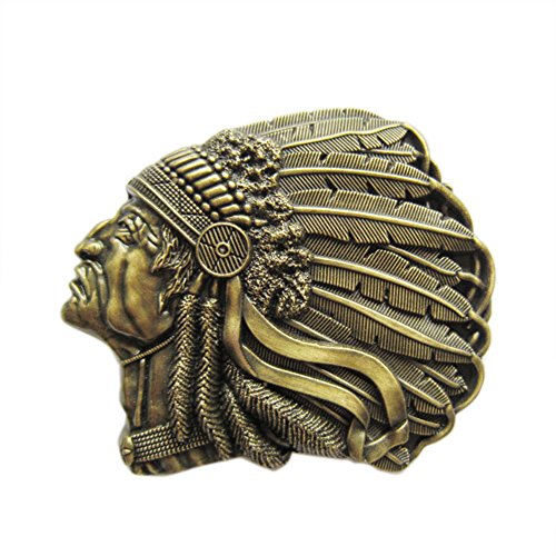 Urban Backwoods Indian Chief VI Gürtelschnalle für Wechselgürtel Buckle von Urban Backwoods