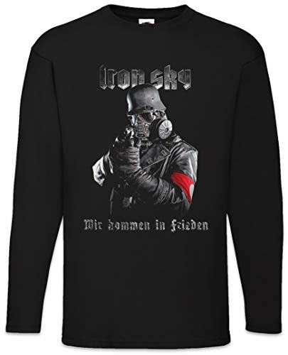 Urban Backwoods Iron Sky Soldier Herren Langarm T-Shirt Schwarz Größe L von Urban Backwoods