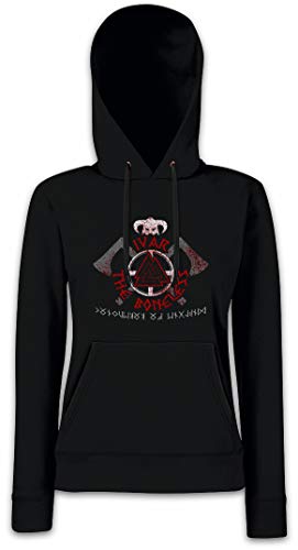 Urban Backwoods Ivar The Boneless Damen Kapuzenpullover Hoodie Schwarz Größe M von Urban Backwoods