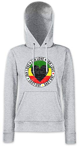 Urban Backwoods Jah Love Damen Kapuzenpullover Hoodie Grau Größe L von Urban Backwoods