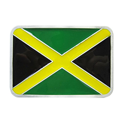 Urban Backwoods Jamaica Flag Gürtelschnalle für Wechselgürtel Buckle von Urban Backwoods