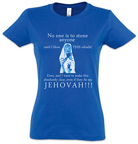Urban Backwoods Jehovah! Damen T-Shirt Blau Größe M von Urban Backwoods