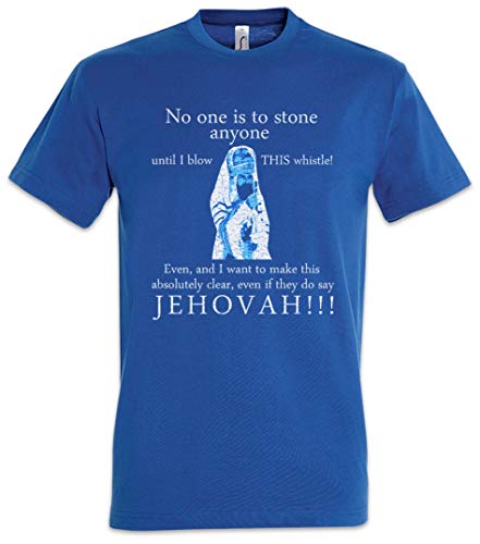 Urban Backwoods Jehovah! Herren T-Shirt Blau Größe 2XL von Urban Backwoods